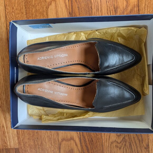 Adrienne Vittadini Nami Loafer Pump Size 8 Black - Picture 6 of 8